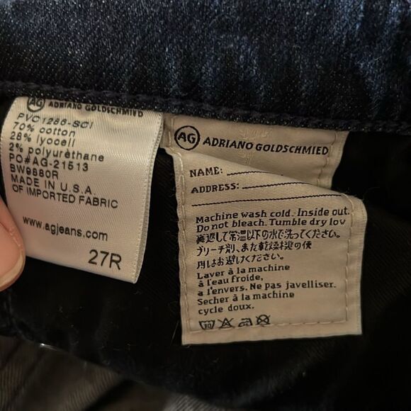 Revolve AG Adriano Goldschmied The Stevie Slim Straight Jeans 27 x 30 C16 - Picture 10 of 11